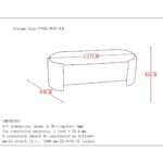 Cybil Storage Ottoman in Ivory 402-901IV 402 901IV LD