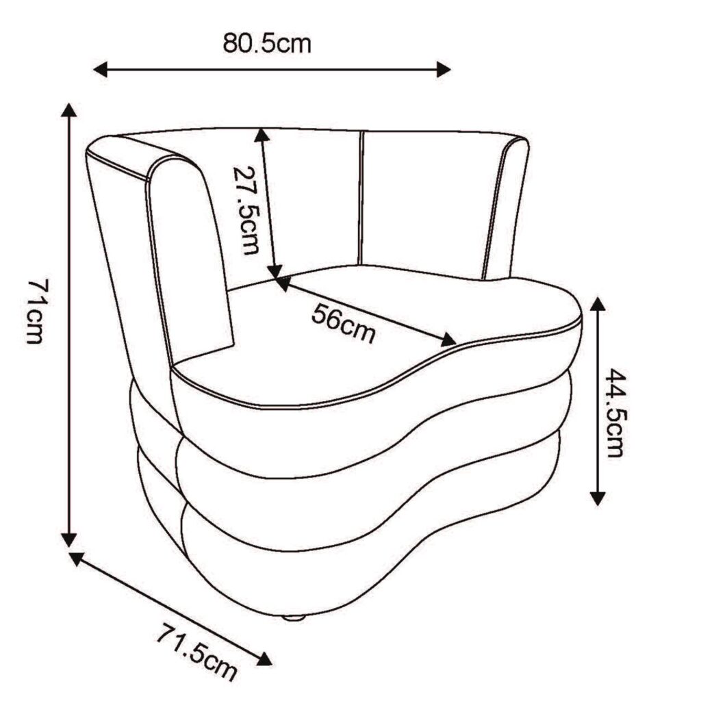 Dorian Accent Chair in Beige - Image 8