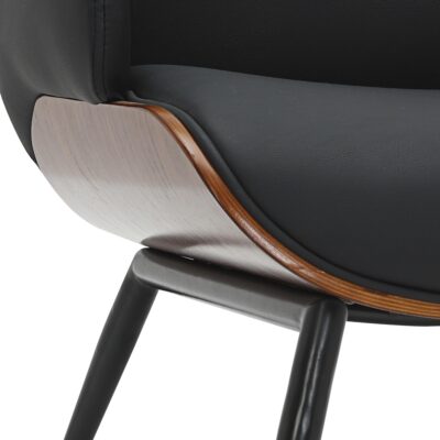 Umber Accent Chair in Black and Walnut 403-062BLK 403 062BLK 6