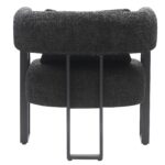 Scarlet Accent Chair in Charcoal Boucle and Black 403-108CH 403 108CH 2