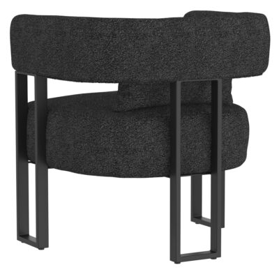 Scarlet Accent Chair in Charcoal Boucle and Black 403-108CH 403 108CH 5