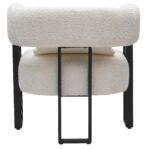 Scarlet Accent Chair in Ivory Boucle and Black 403-108IV 403 108IV 2