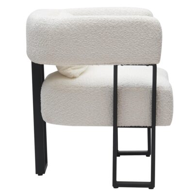 Scarlet Accent Chair in Ivory Boucle and Black 403-108IV 403 108IV 3