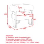 Scarlet Accent Chair in Ivory Boucle and Black 403-108IV 403 108IV LD