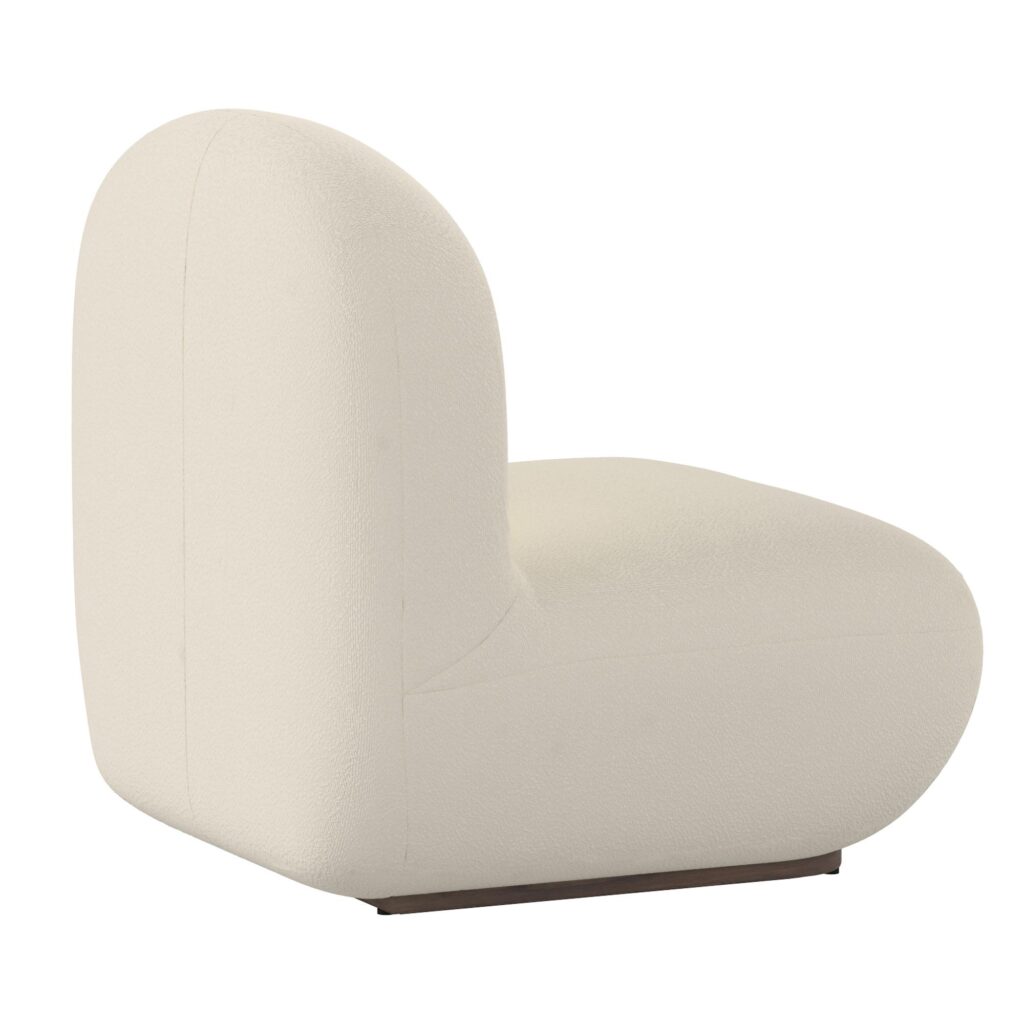 Zilano Accent Chair in Ivory Boucle - Image 3
