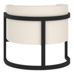 Zhuri Accent Chair in Ivory Boucle and Black 403-120IV 403 120IV 2