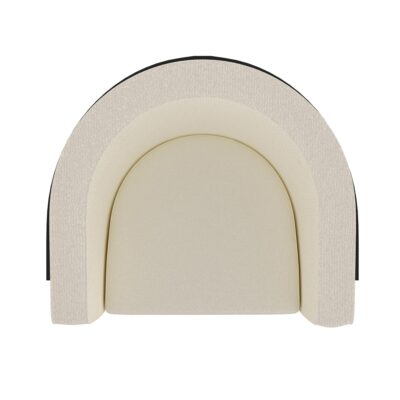 Zhuri Accent Chair in Ivory Boucle and Black 403-120IV 403 120IV 5