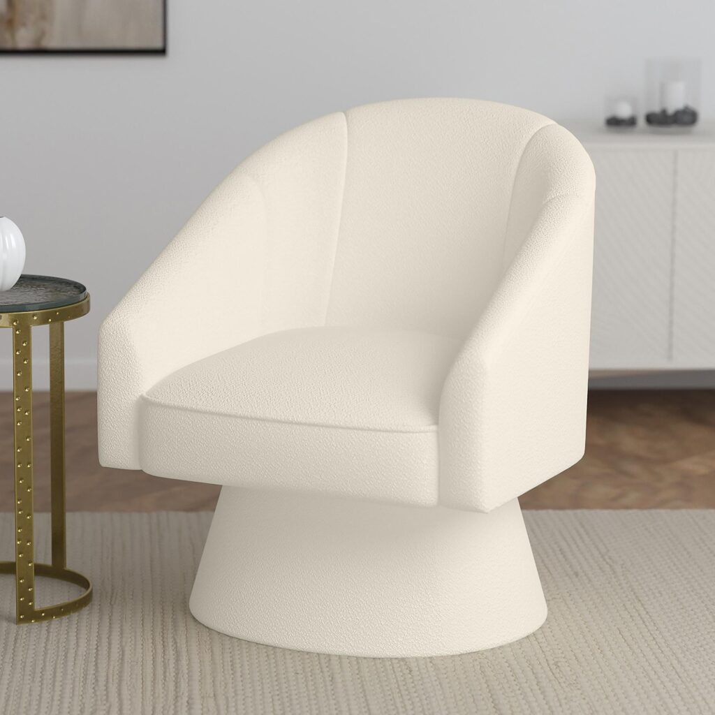Tilsy Accent Chair in Ivory Boucle - Image 2
