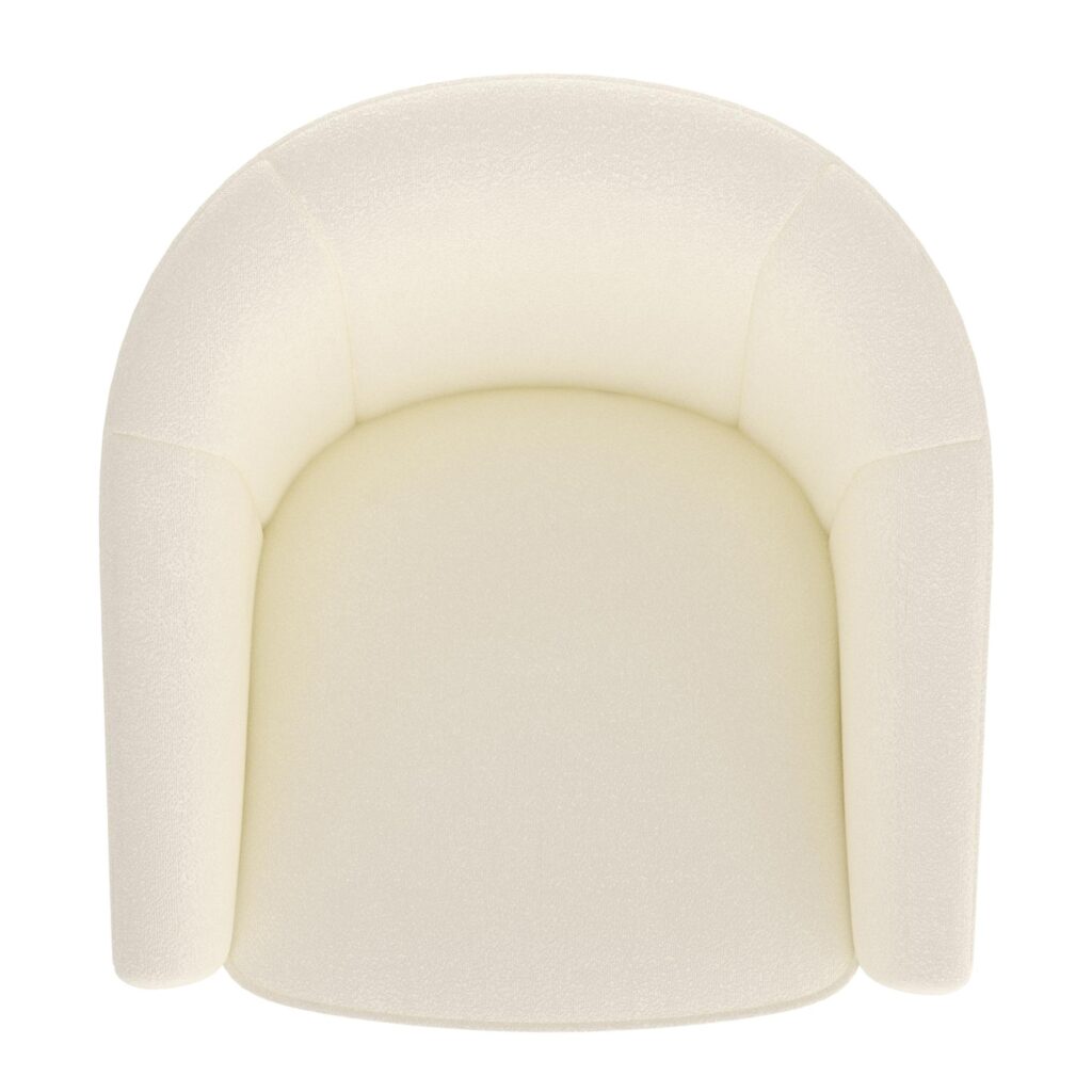 Tilsy Accent Chair in Ivory Boucle - Image 6