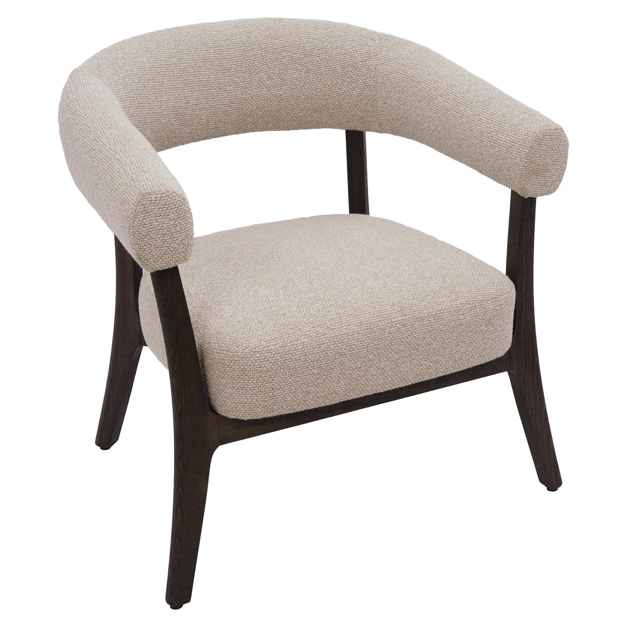 Surin Accent Chair in Oat and Walnut 1 Surin Accent Chair in Oat and Walnut