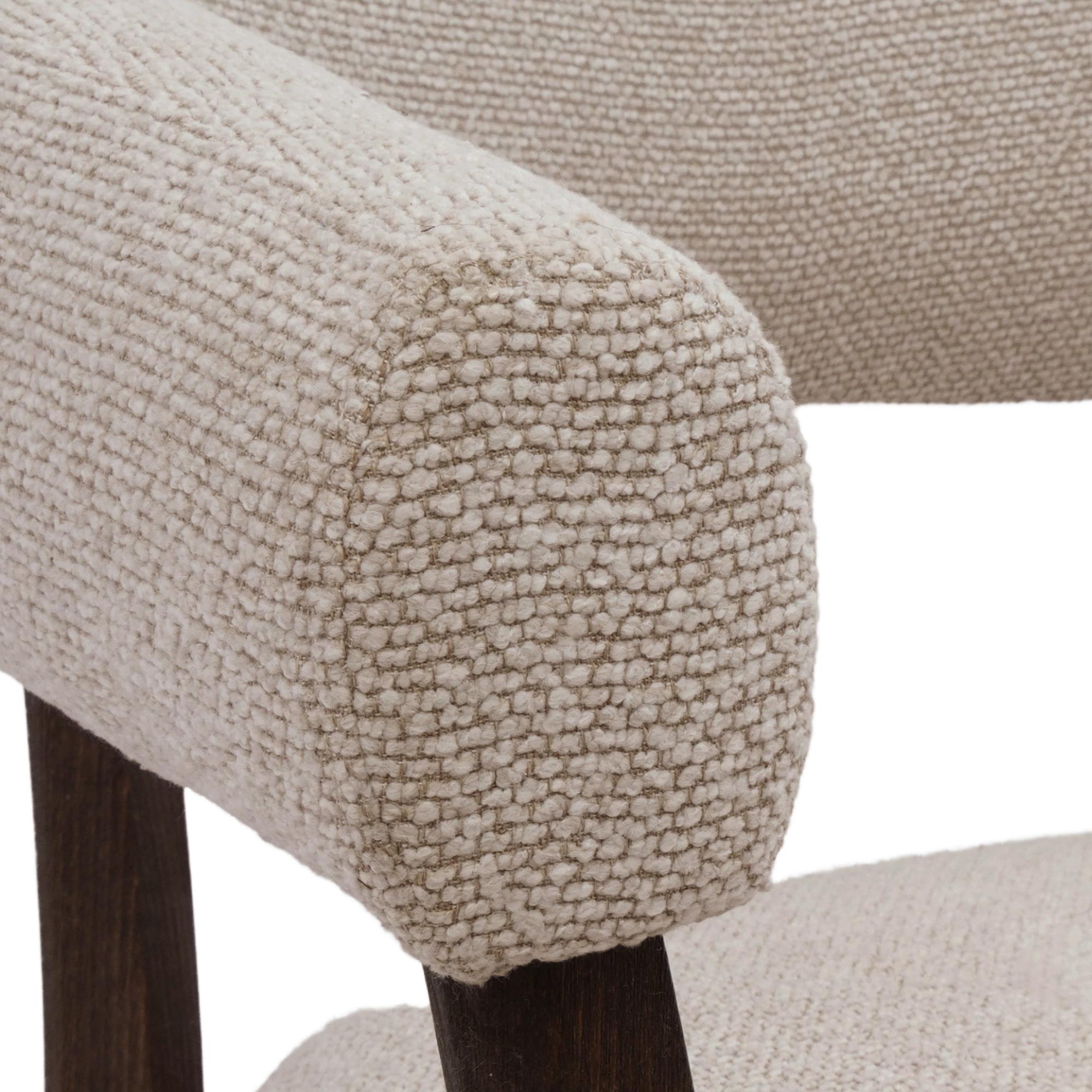 Surin Accent Chair in Oat and Walnut 7 Surin Accent Chair in Oat and Walnut - Image 7