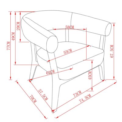 Surin Accent Chair in Oat and Walnut 15 Surin Accent Chair in Oat and Walnut 403-123OAT 403 123OAT LD