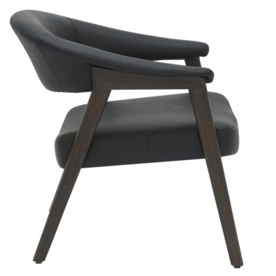 Bexley Accent Chair in Black and Dark Walnut 403-234BLK 403 234BLK 3