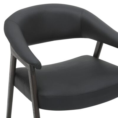 Bexley Accent Chair in Black and Dark Walnut 403-234BLK 403 234BLK 5