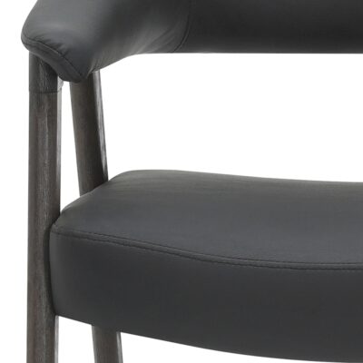 Bexley Accent Chair in Black and Dark Walnut 403-234BLK 403 234BLK 6