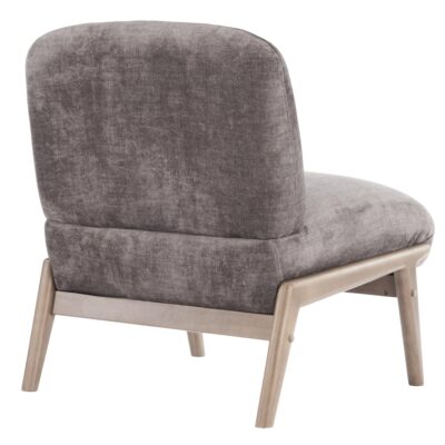 Lisson Accent Chair in Dark Taupe and Walnut 403-370DTP 403 370DTP 2