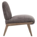Lisson Accent Chair in Dark Taupe and Walnut 403-370DTP 403 370DTP 3