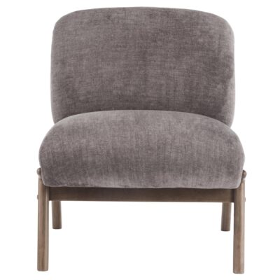 Lisson Accent Chair in Dark Taupe and Walnut 403-370DTP 403 370DTP 4