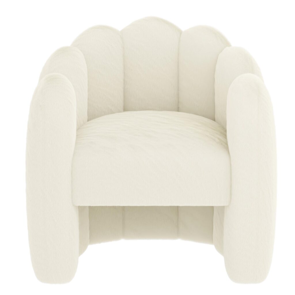 Pandora Accent Chair in Ivory - Image 5