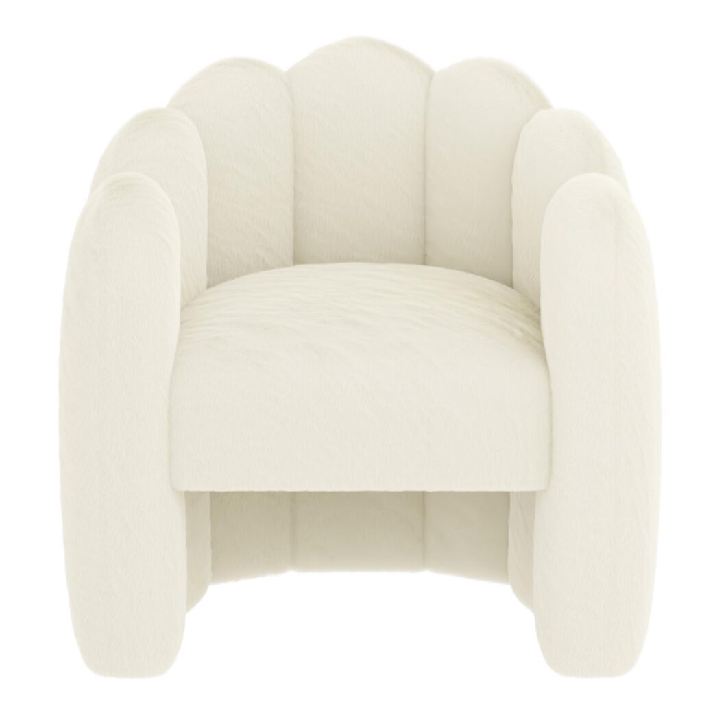 Pandora Accent Chair in Ivory - Image 7