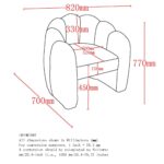Pandora Accent Chair in Ivory 403-385IV 403 385IV LD