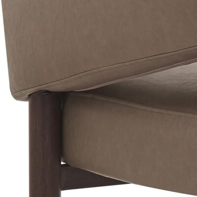 Allegra Accent Chair in Dark Taupe and Walnut 403-470DTP 403 470DTP 5