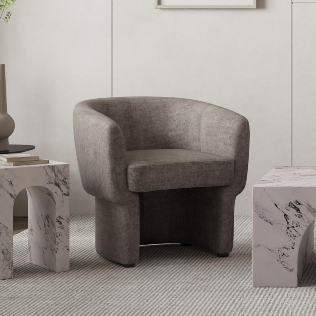 Sheri Accent Chair in Dark Taupe - Image 2