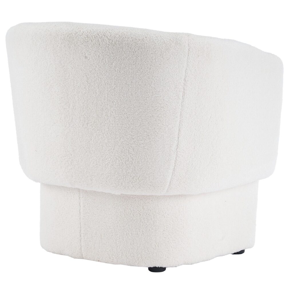 Sheri Accent Chair in White Boucle - Image 3