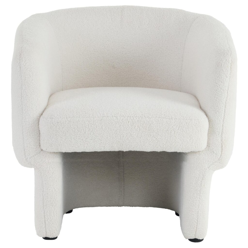 Sheri Accent Chair in White Boucle - Image 5