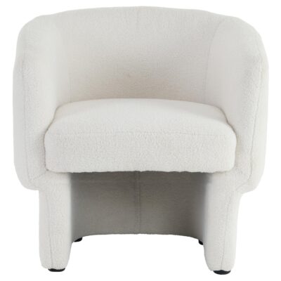 Sheri Accent Chair in White Boucle 403-592WT 403 592WT 4