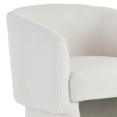 Sheri Accent Chair in White Boucle 403-592WT 403 592WT 5