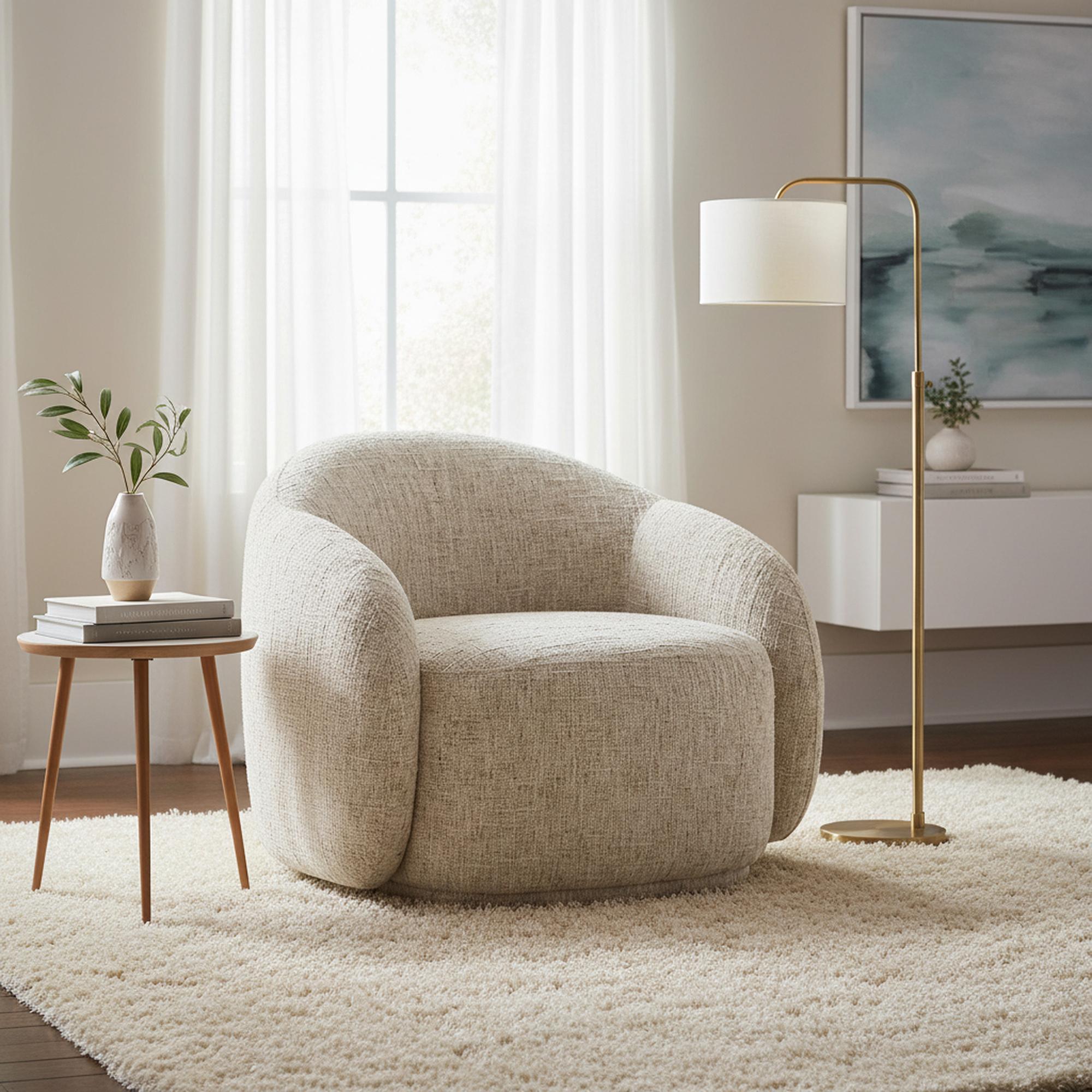 Amriel Accent Chair in Beige Multi-Tone 2 Amriel Accent Chair in Beige Multi-Tone - Image 2