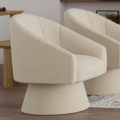 Aggio Accent Chair in Ivory 403-899IV 403 899IV 1