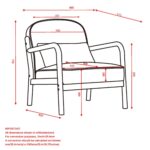 Fani Accent Chair, Faux Leather in Saddle and Walnut 403-926SD 403 926SD LD
