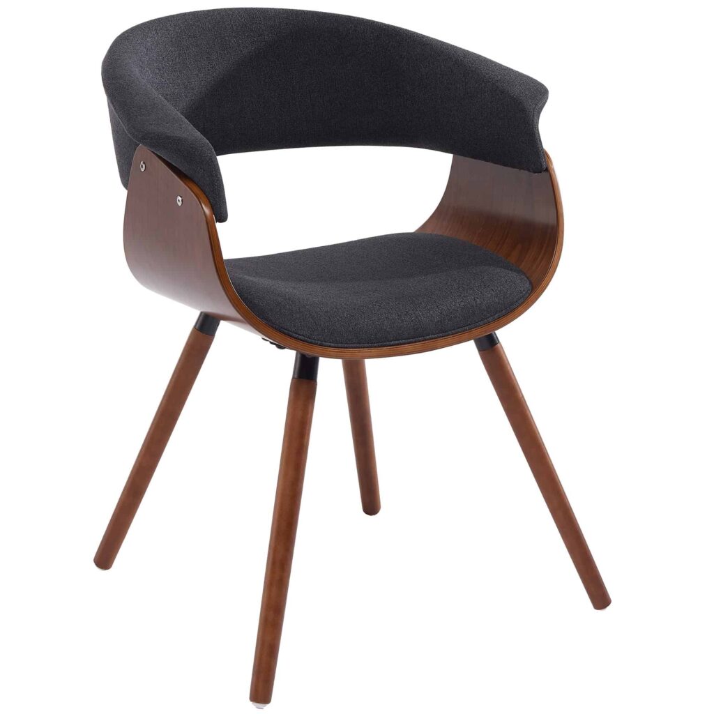 Holt Accent/Dining Chair in Charcoal and Walnut 403-981CH 403 981CH