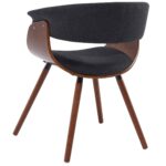 Holt Accent/Dining Chair in Charcoal and Walnut 403-981CH 403 981CH 2