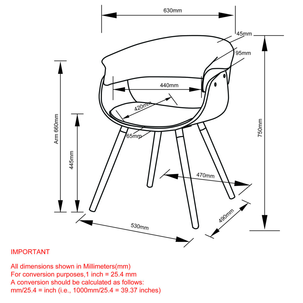 Holt Accent/Dining Chair in Charcoal and Walnut - Image 8