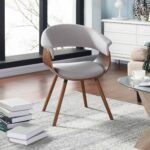 Holt Accent/Dining Chair in Grey and Walnut 403-981GY 403 981GY 1