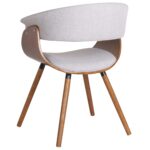 Holt Accent/Dining Chair in Grey and Walnut 403-981GY 403 981GY 2