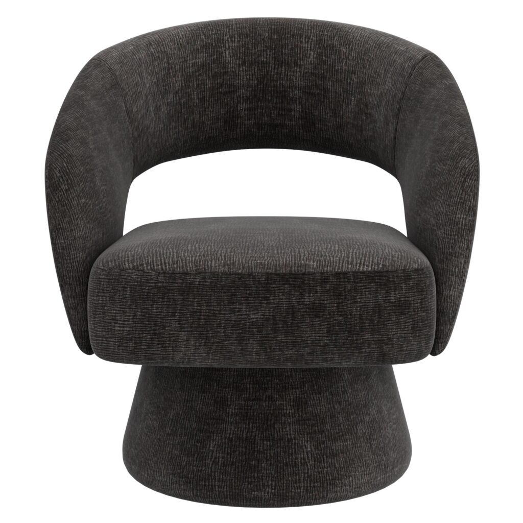 Santo Accent Chair in Charcoal - Image 5