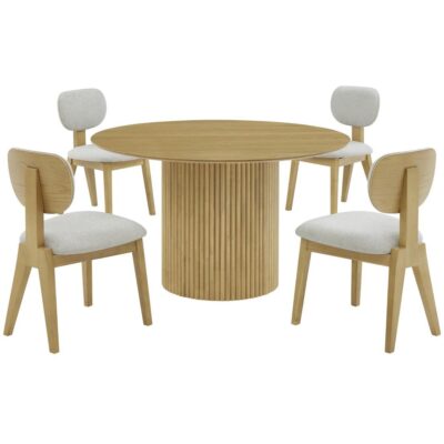 Terra 5-Piece Dining Set - Natural