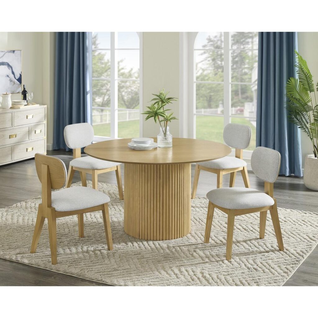 Terra 5-Piece Dining Set - Natural - Image 2