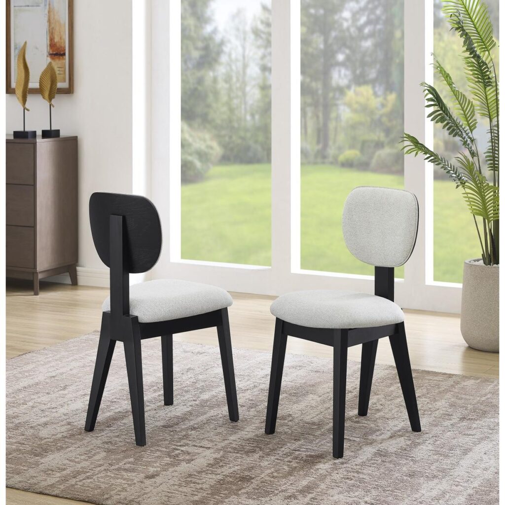 Terra Dining Chair - Set of 2 - Black - Image 2