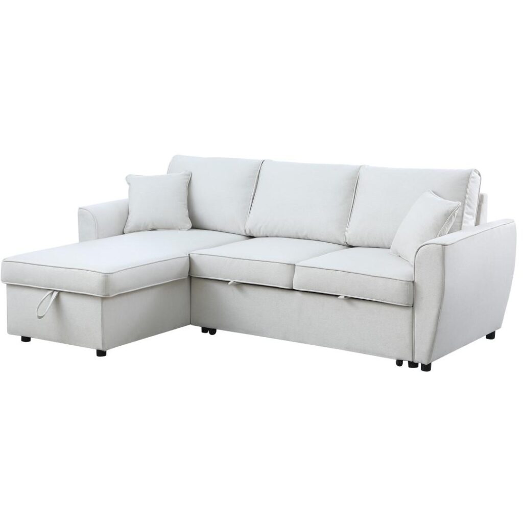 Aria Sleeper Sofa Bed - Light Beige
