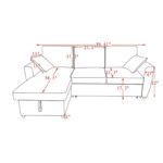 Aria Sleeper Sofa Bed - Beige 41120 41120 3