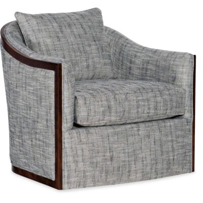 Coco Exposed Wood Swivel Chair