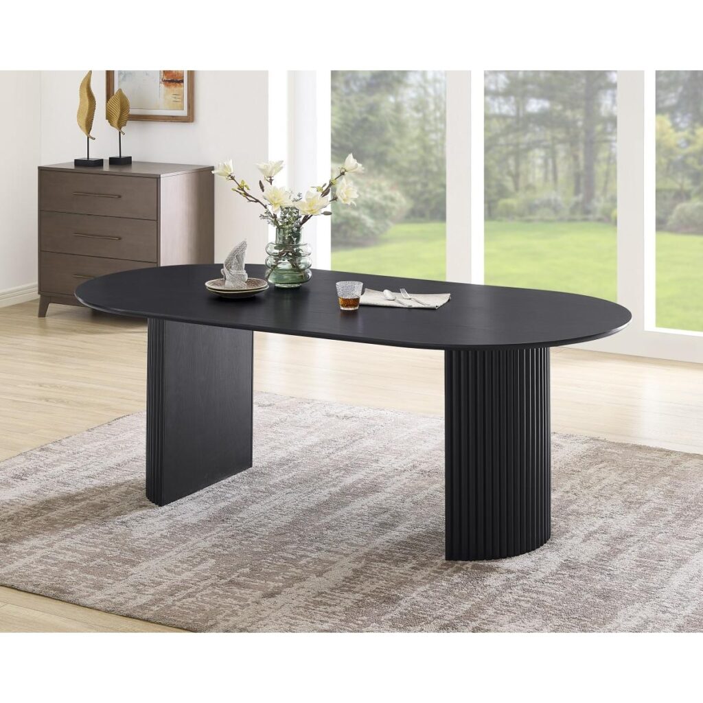 Terra 5-Piece Dining Set - Black - Image 4