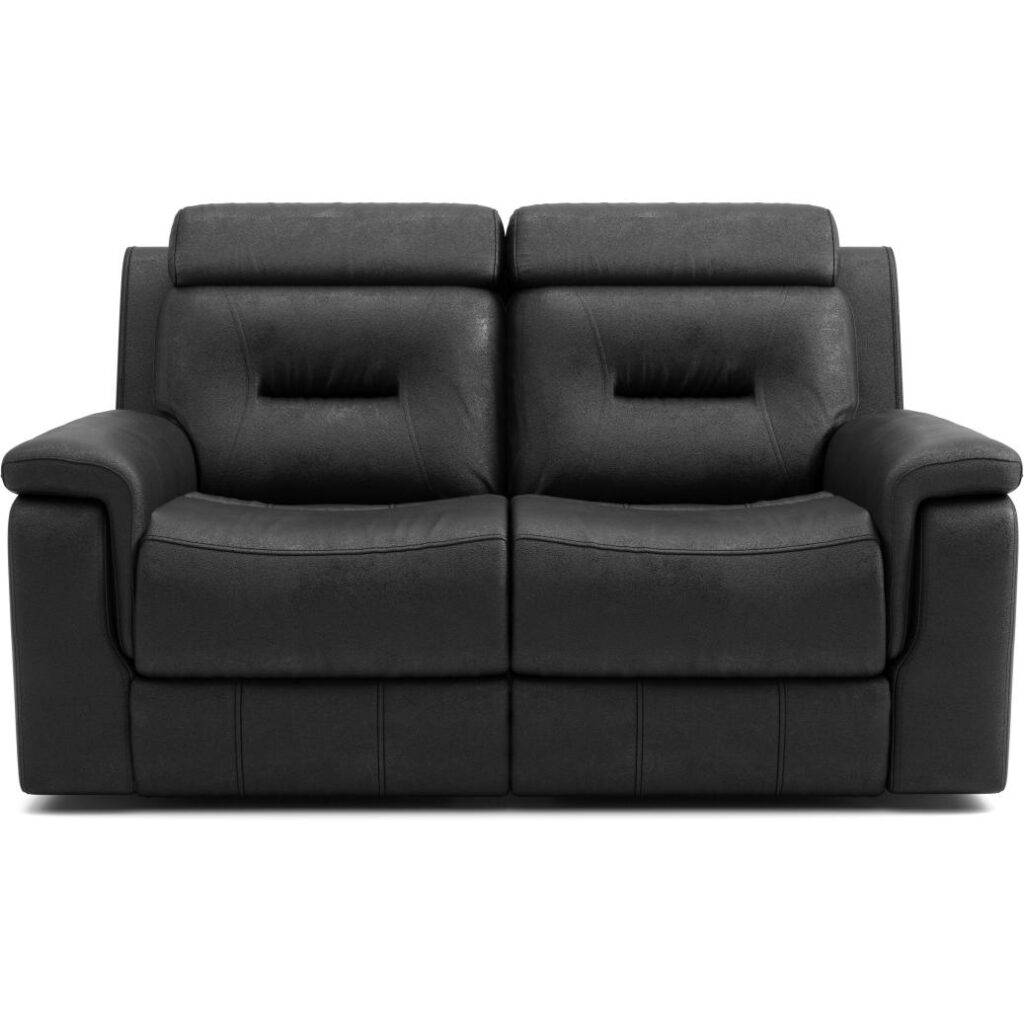 Nelson Recliner Love Seat - Black - Image 2