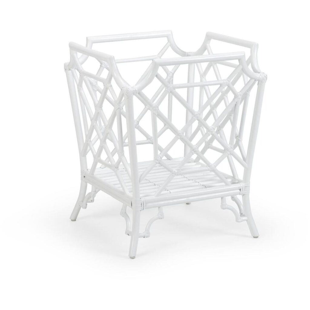 Wild Palm Planter - White
