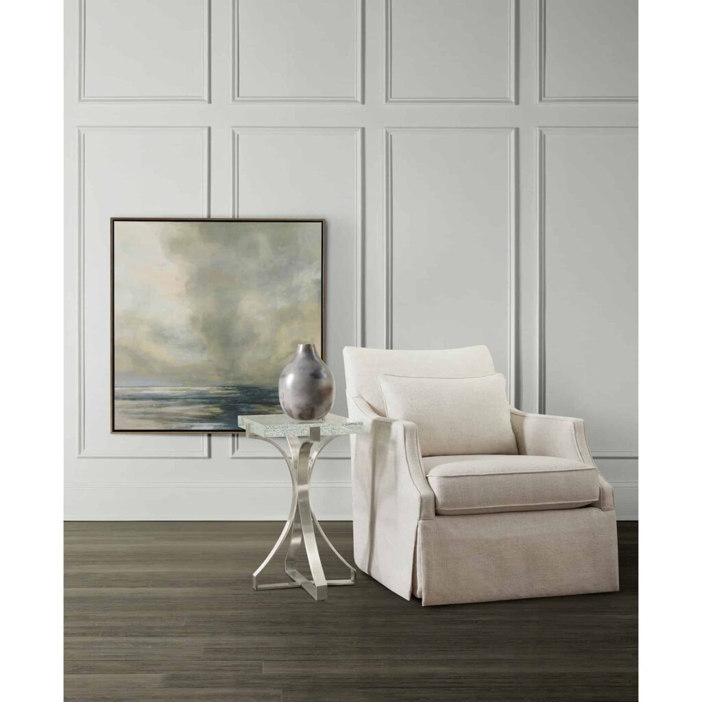 Glass Pedestal End Table - Image 3